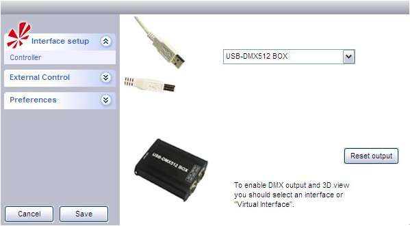 DMX600 software